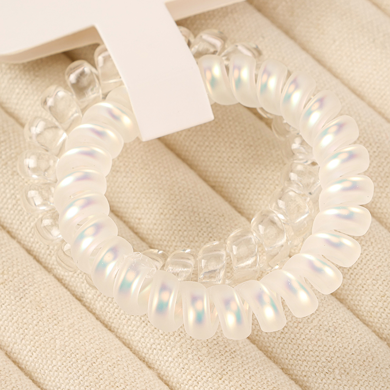 Boxed Frosted Transparent Spiral Coil Hair Ties 4012101659