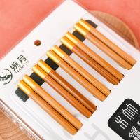 2943 Yellow Sandalwood Copper Tip Blister Chopsticks 10-Pair