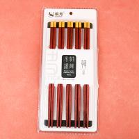2981 Red Sandalwood Copper Tip Blister Chopsticks 10-Pair