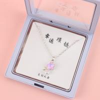 悬浮盒锆石星星珍珠项链 3