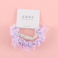 RX紫色纱裙花边布圈皮筋 2