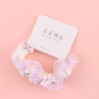 RX紫色纱裙花边布圈皮筋 3