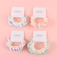 RX镂空波点花边布圈皮筋 2