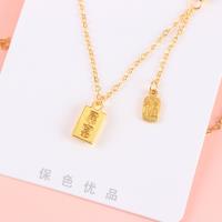 JN小金砖吊坠项链 3