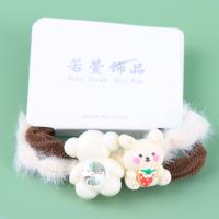 RX毛毛螺纹卡通编织皮筋 3