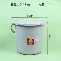 Lidded Plastic Handle Bucket