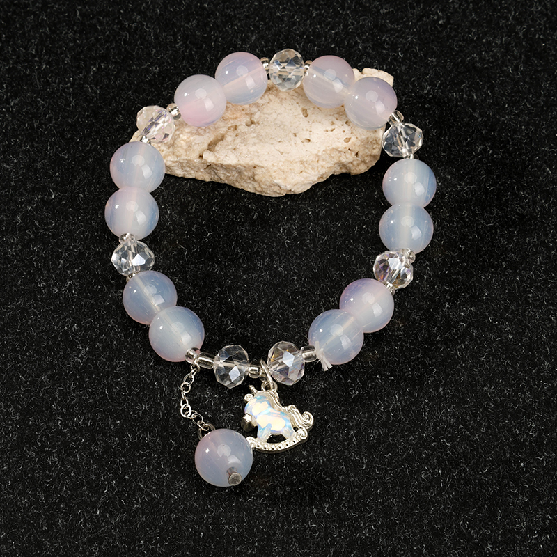 New Ice Jelly Bead Horse Bracelet Glass 4021001067