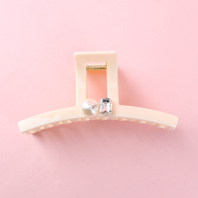 13 Cm Pearl Rhinestone Large Hair Claw Clip 4011801135