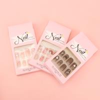 Fashion Rhinestone Square Tip False Nails ABS 4031400076