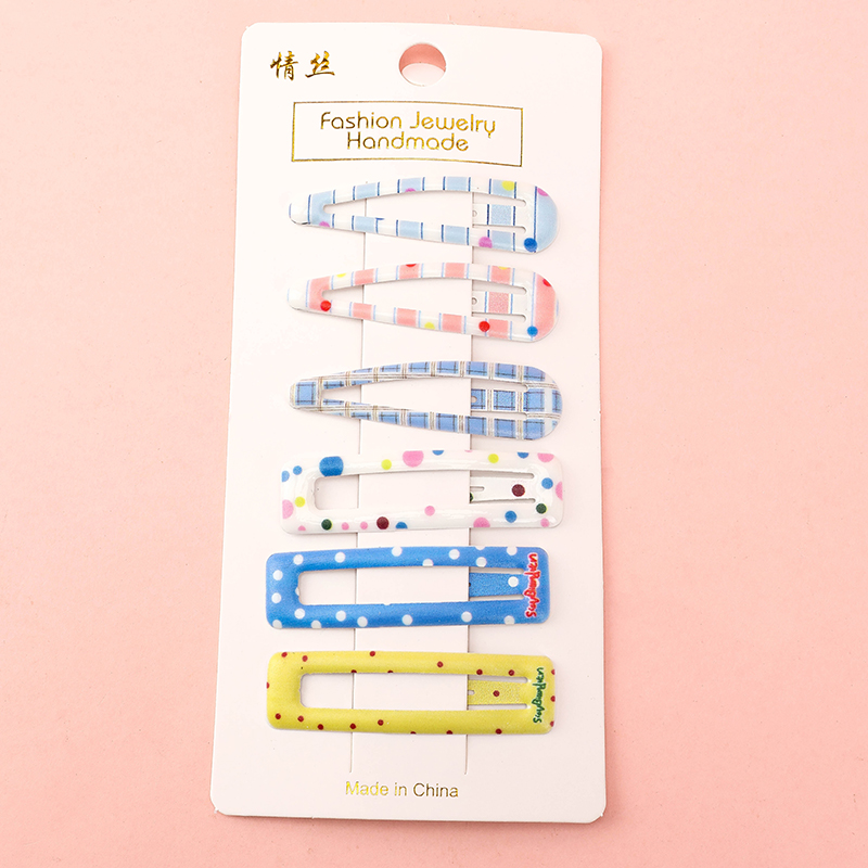 Alloy BB Hair Clip 6-Piece Box Set Code 4010200526