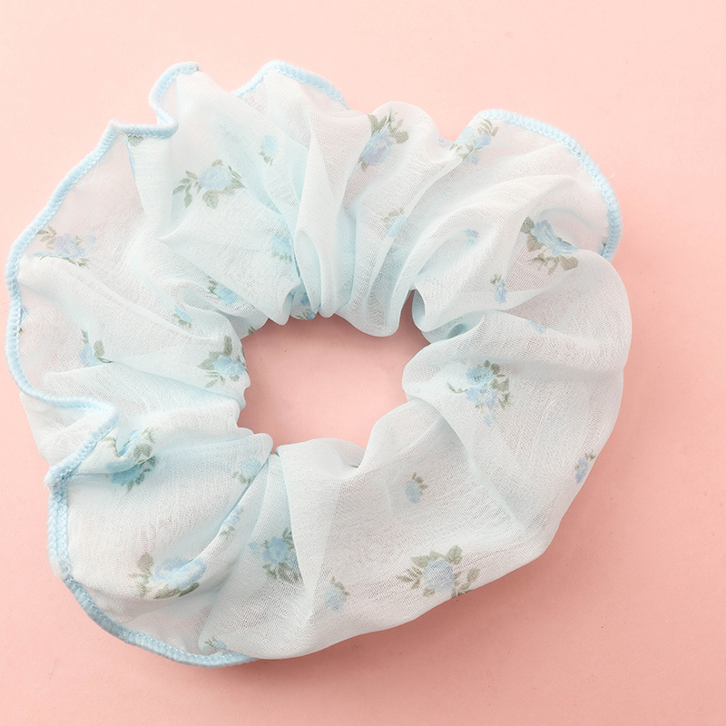 Spring Color Printed Bowel Ring Hair Scrunchie 4012101780