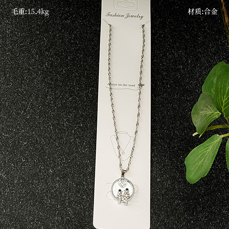 Fashion Heart Animal Necklace