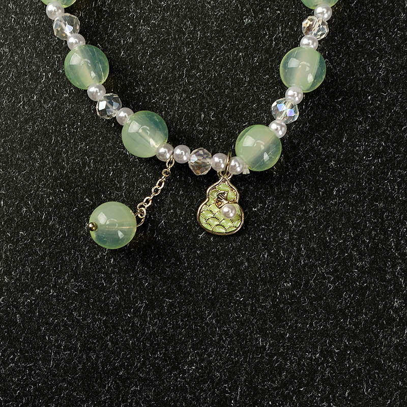 Ice Transparent Bead Gourd Bracelet Glass 4021001060