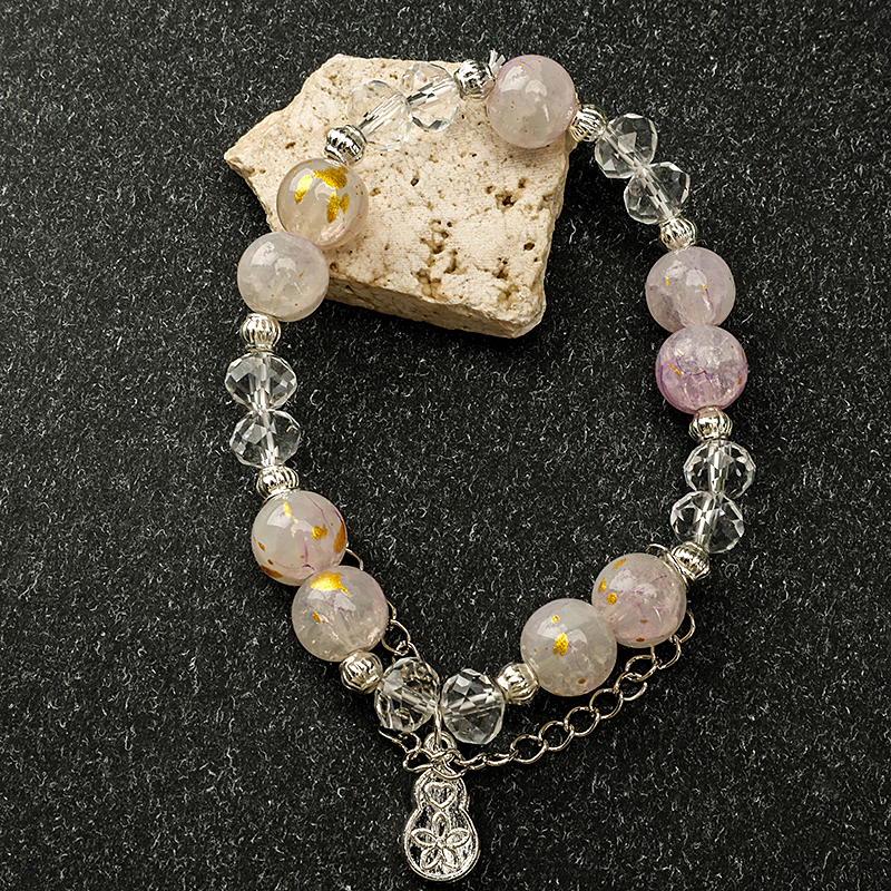 New Transparent Bead Pendant Bracelet Plastic Glass 4021001068