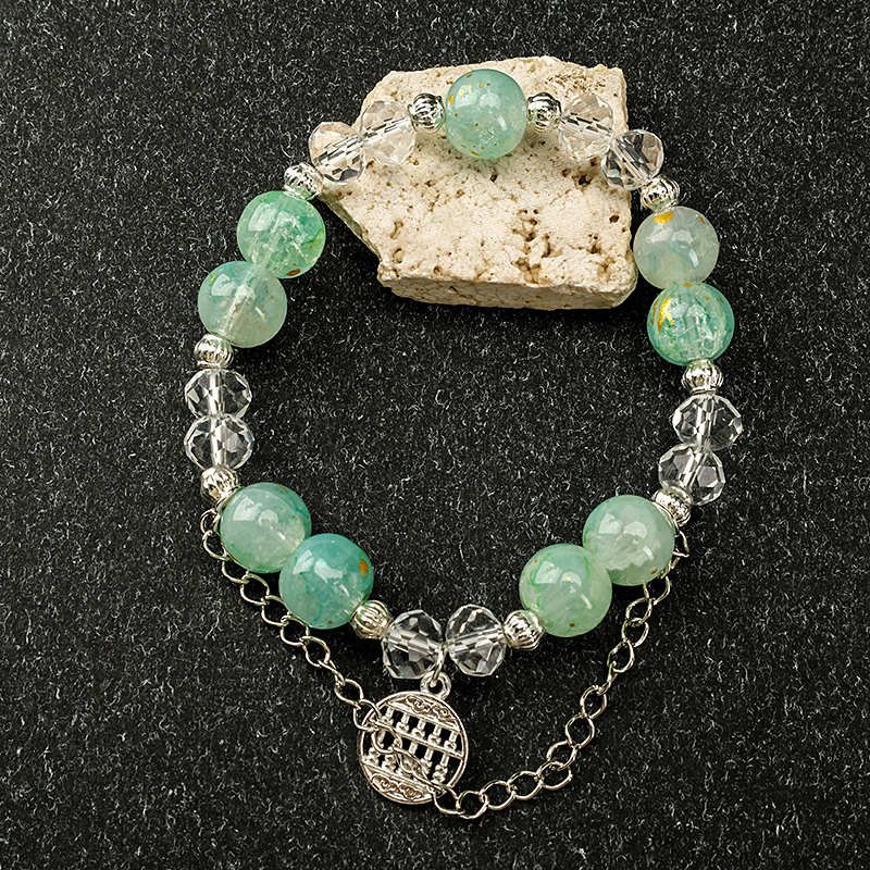 New Transparent Bead Pendant Bracelet Plastic Glass 4021001068