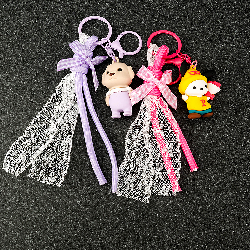 Lace Ribbon Cartoon Bag Charm