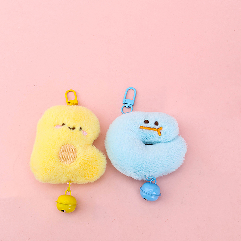 Creative Cartoon Letter Plush Bag Charm