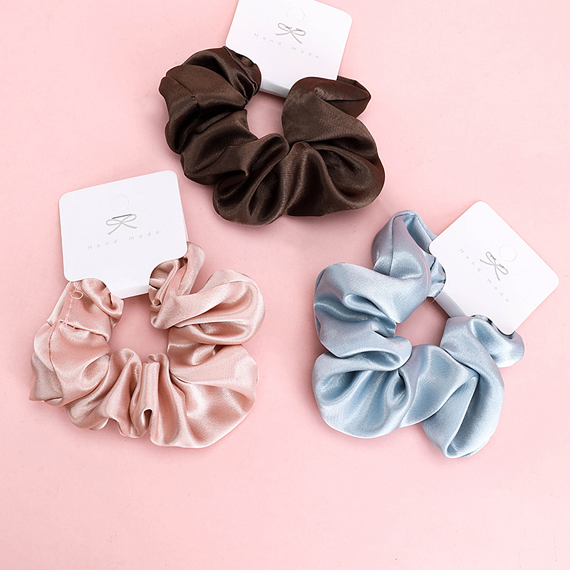 Boxed Simple Light Plate Large Bowel Ring Hair Scrunchie 4012101794