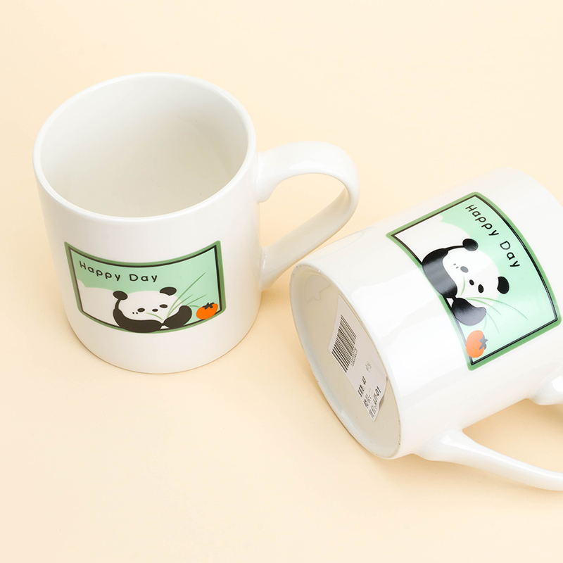 C1110 Baked Pattern Ceramic Cup Random