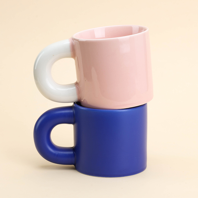 Z-17 Colored Glaze Ceramic Cup Random