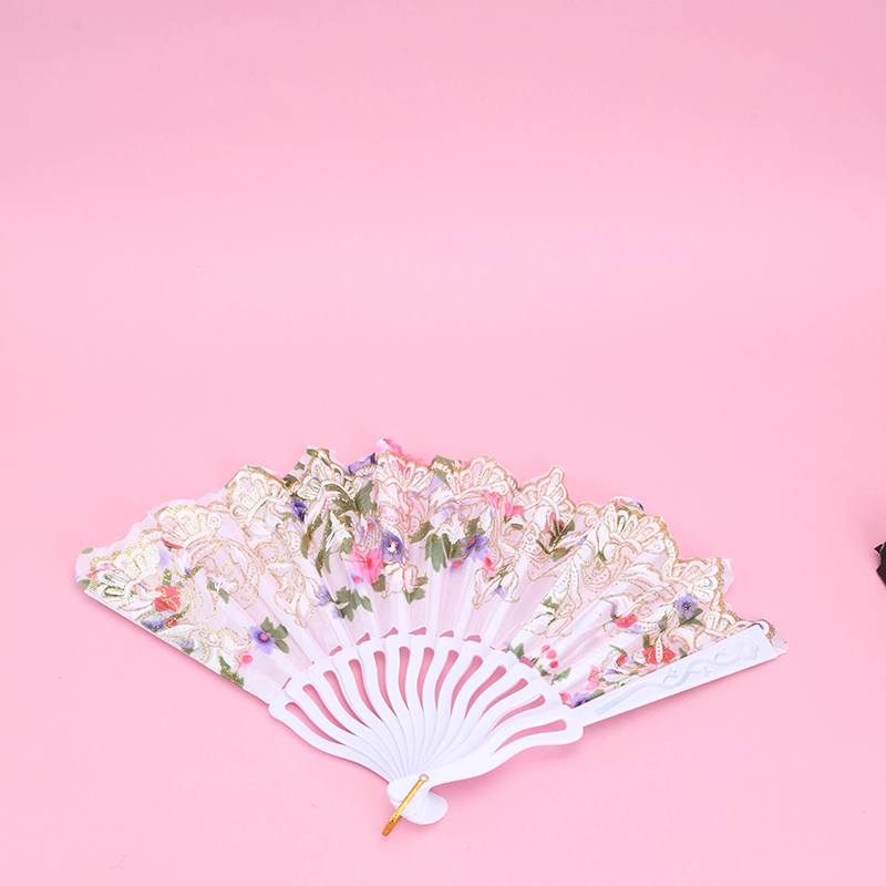 Gold Dust Vintage Folding Fan