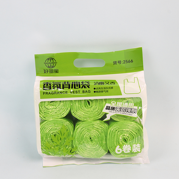 PE Scented Vest Trash Bag 2566 6-Roll Pack 48 Bags per Carton