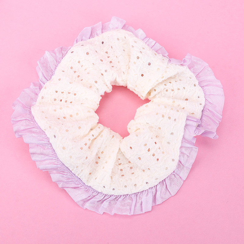 New Spring Color Hollow Lace Scrunchie 4012101795