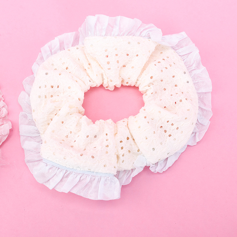 New Spring Color Hollow Lace Scrunchie 4012101795