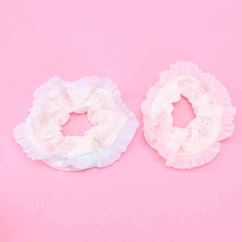 Small Fresh Gauze Lace Scrunchie 4012101796