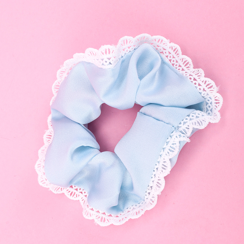 Bright Light Plate Lace Bowel Ring Hair Scrunchie 4012101800