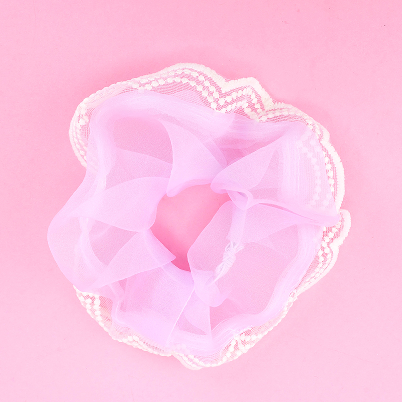 New Fresh Gauze Lace Scrunchie 4012101802