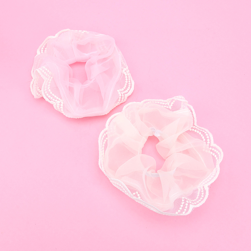 New Fresh Gauze Lace Scrunchie 4012101802