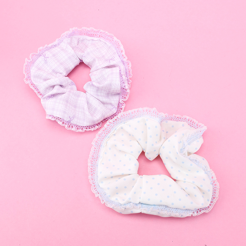 Colorful Lace Scrunchie