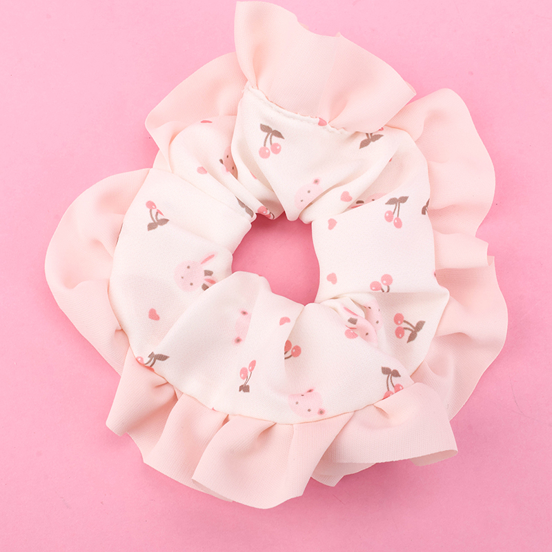 Boxed Small Fresh Print Skirt Hair Scrunchie 4012101813