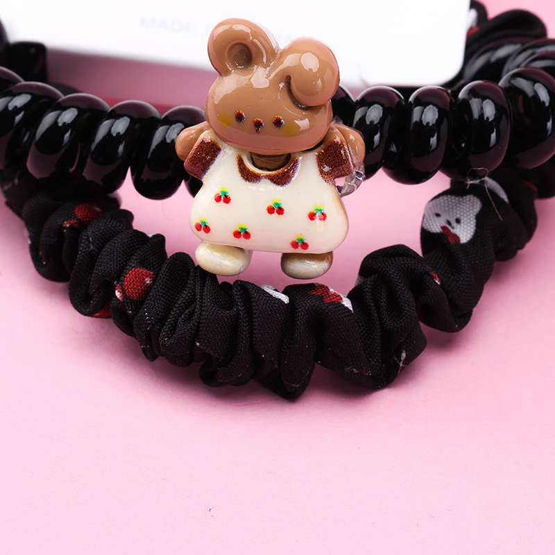 Two Curry Accessories Set Telephone Line Hair Tie PUT