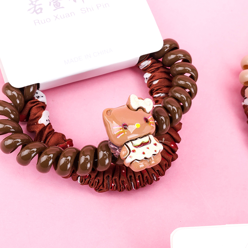 Two Curry Accessories Set Telephone Line Hair Tie PUT