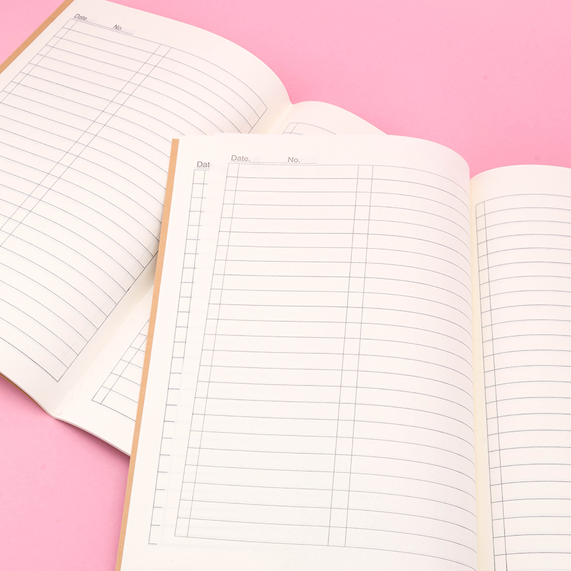 Thick Kraft Stitched Notebook Math
