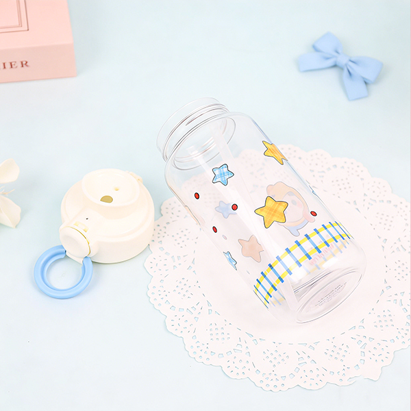Silicone Star Plastic Straw Cup