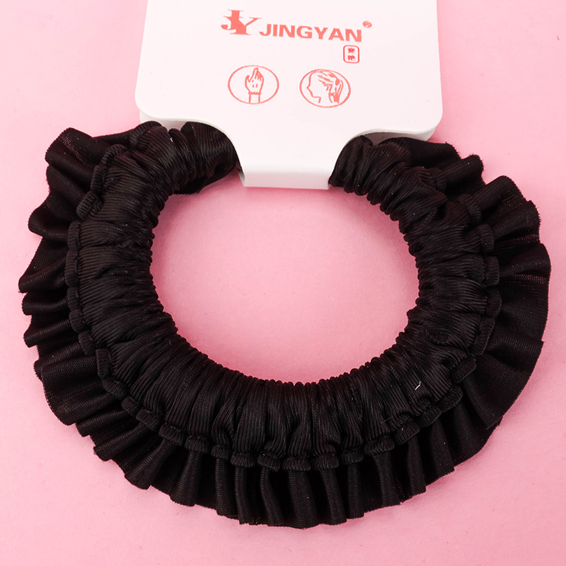 Boxed Black Lace Intestinal Ring Hair Scrunchie 4012101792