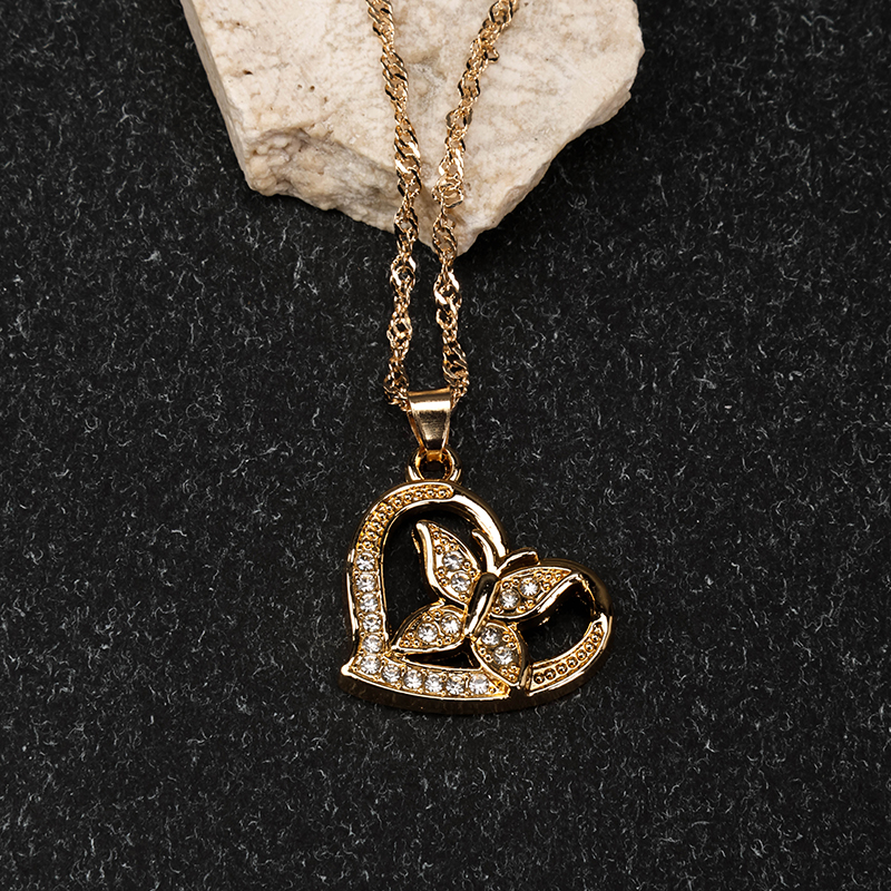 Butterfly Rhinestone Necklace