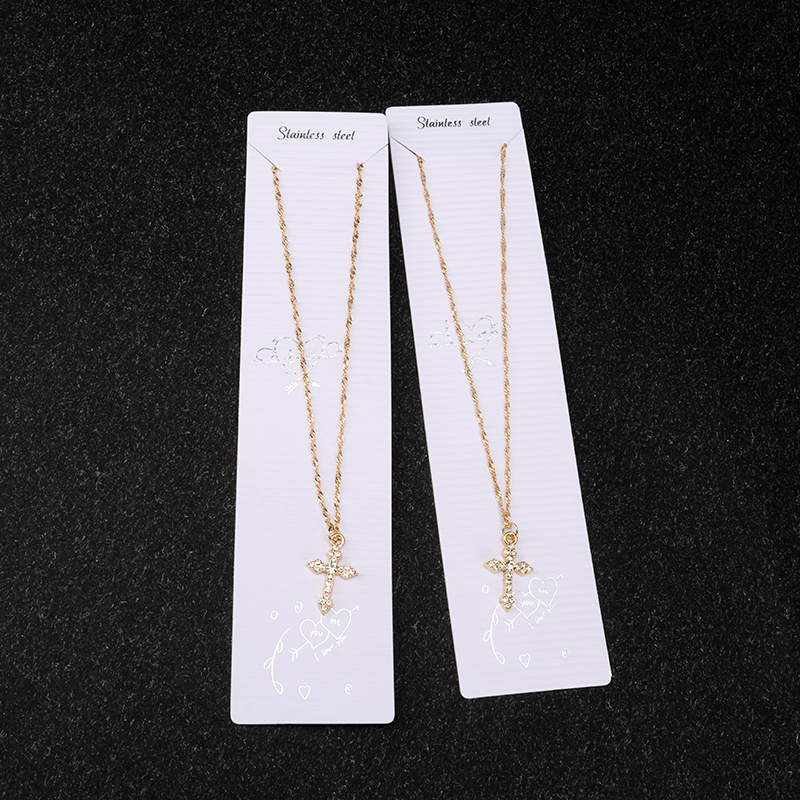 Full Diamond Cross Necklace