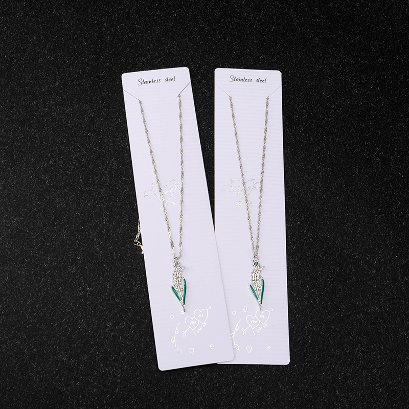 Simple Full Diamond Wheat Necklace