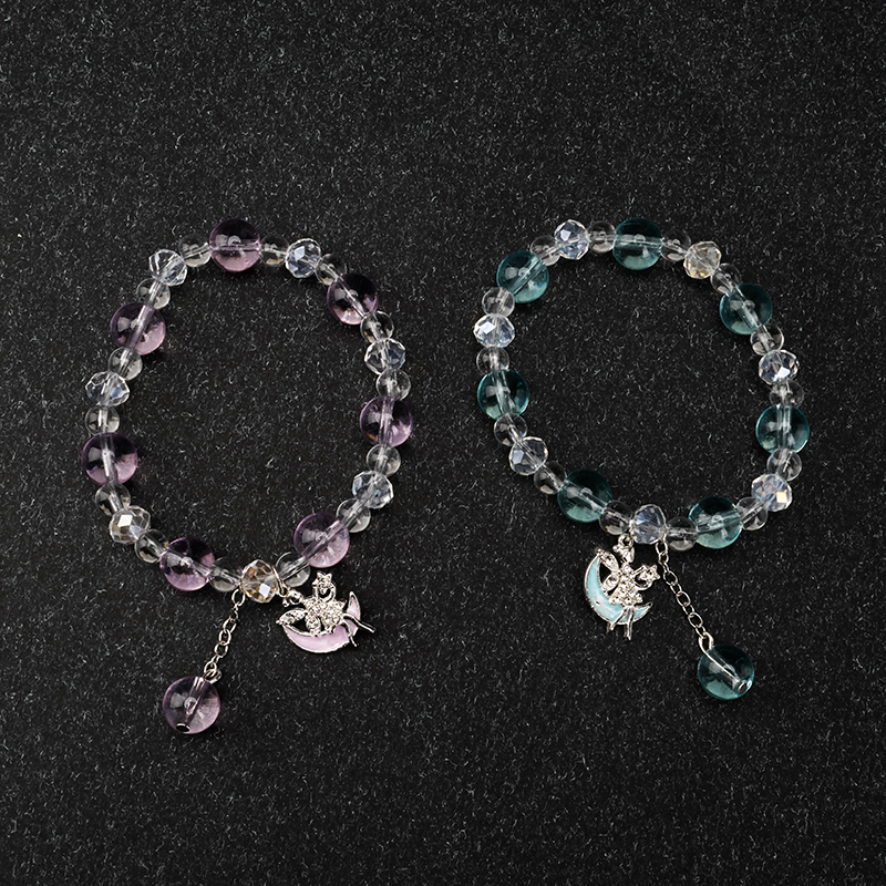 Transparent Bead Moon Angel Bracelet Glass 4021001072