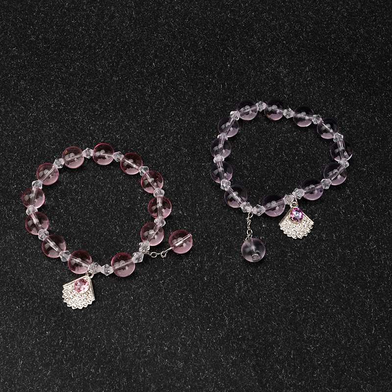 New Transparent Bead Maple Leaf Bracelet Glass 4021001073
