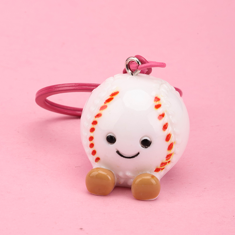 3D Cartoon Ball Bag Charm