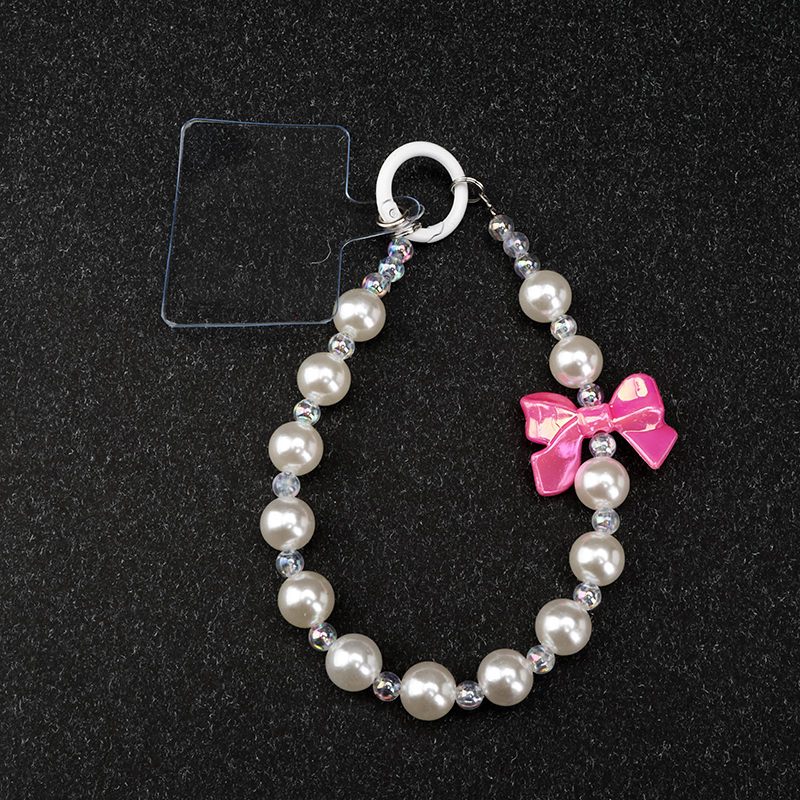 White Pearl Phone Chain Bag Charm