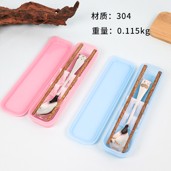 1480 304 Stainless Steel Animal Spoon and Chopstick Set