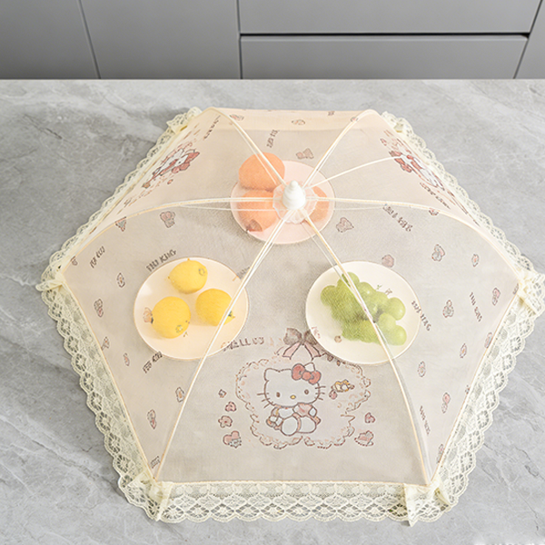 80 cm Round Food Cover Polyester PP 0338