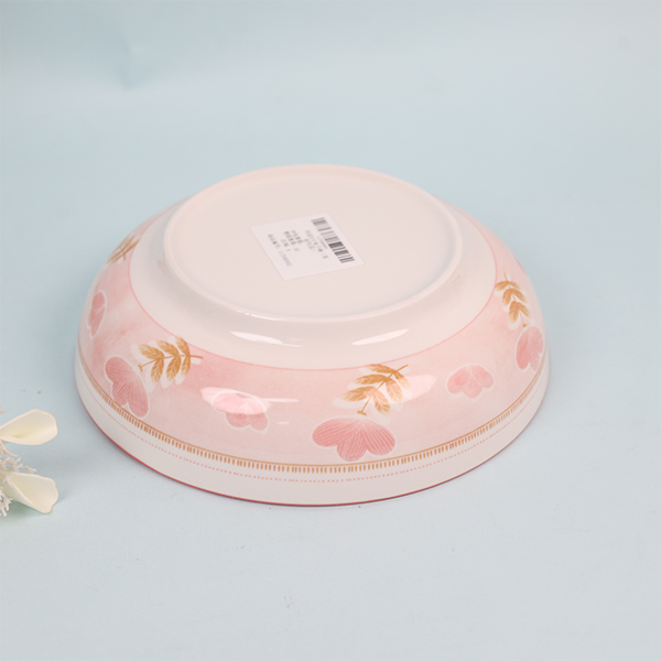 9 Inch Printed Ceramic Bowl Good Life