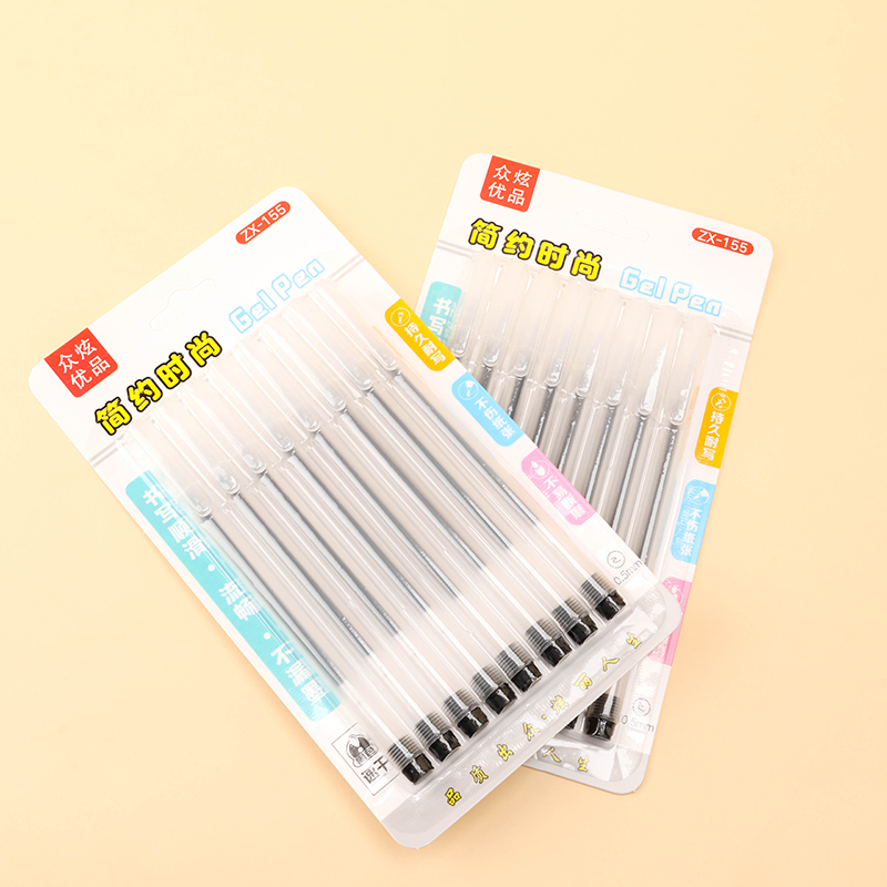 Simple Gel Pen 8-Pack Black